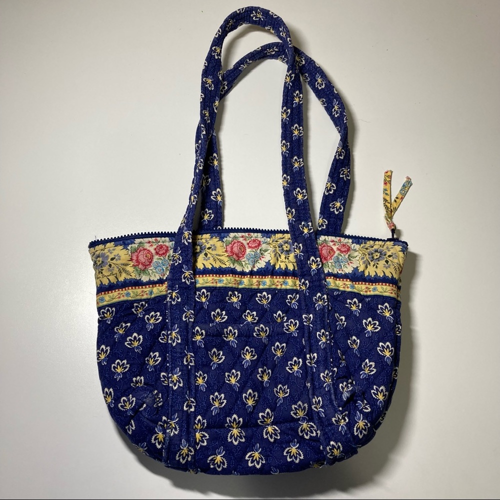 Vera Bradley Maison Blue Retired 2002 Small Paddy Bag Vintage